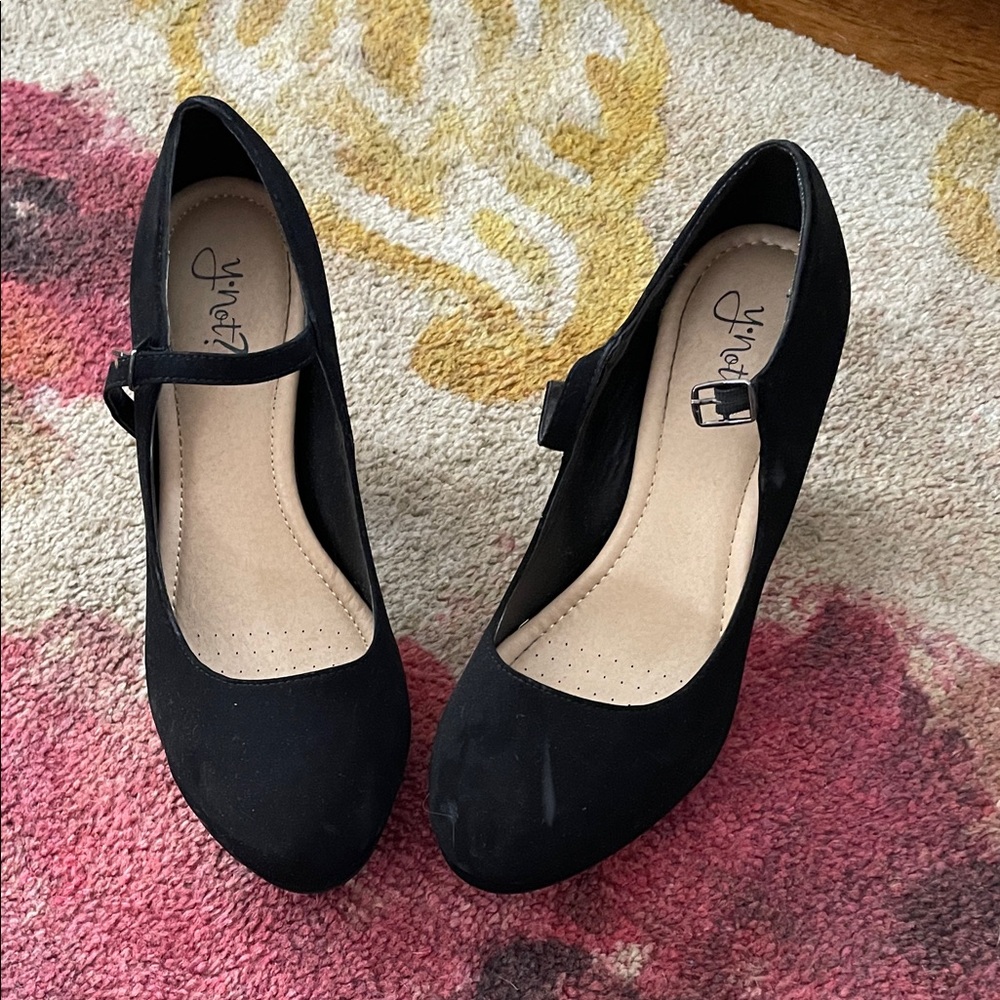 Velvet Black Women's Heels